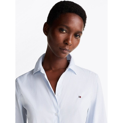 Chemise Femme Tommy Hilfiger ESSENTIAL Bleu Ciel Cloane Vannes WW0WW44084 0A9