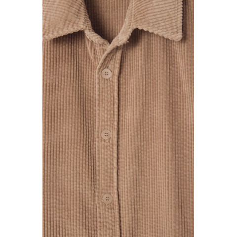Chemise en Velours Côtelé American Vintage Homme PADOW Marron Cloane Vannes MPADO06A E25