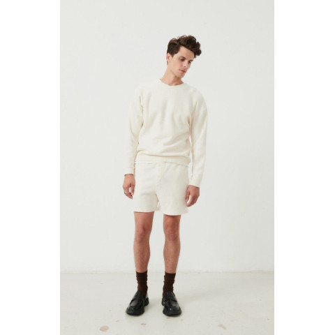 Short American Vintage Homme BOBY Ecru Cloane Vannes MBOBY09 E25