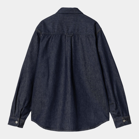 Chemise en Jean Homme Carhartt Wip HARVEY Denim Dark Cloane Vannes I033346