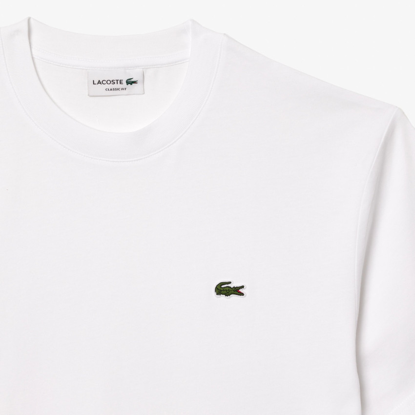 T-Shirt Homme Lacoste REGULAR Blanc Cloane Vannes TH7318 001