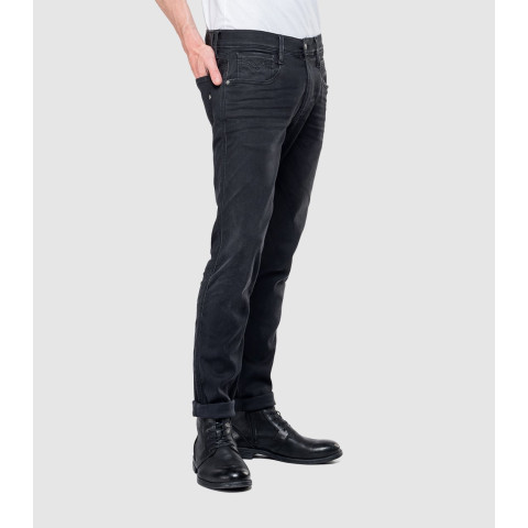 Jean Homme Replay Jeans ANBASS HYPERFLEX Noir Délavé Cloane Vannes M914 661 E01 098
