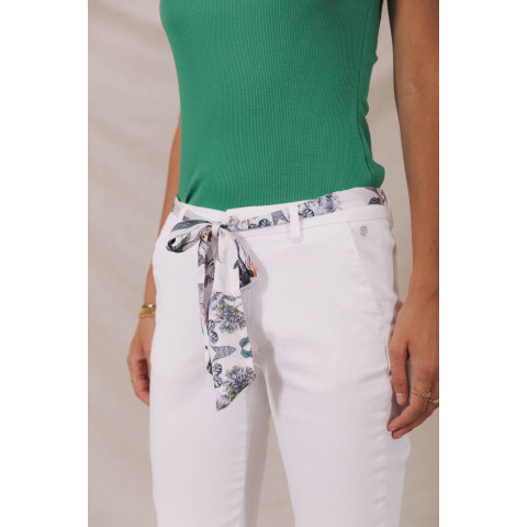 Pantalon Femme Freeman T Porter CLAUDIA FELICITA Blanc Cloane Vannes 00025517
