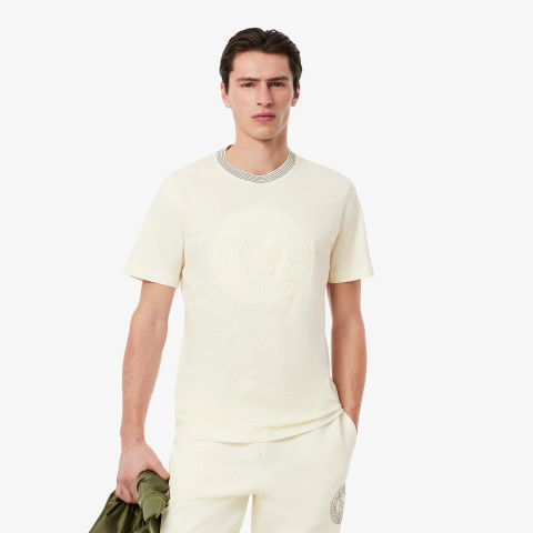 T-Shirt Homme Lacoste CLASSIC Crème Cloane Vannes TH0124