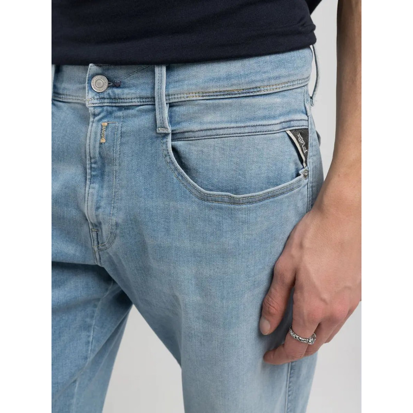 Jean Homme Replay Jeans ANBASS HYPERFLEX Denim Light Cloane Vannes M914Y 661 800 010