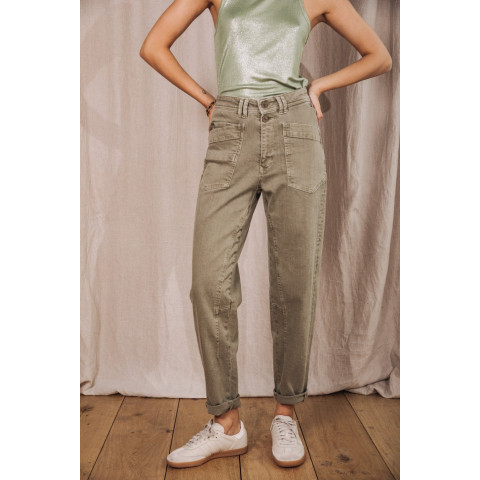 Pantalon Femme Freeman T Porter EDITA ANDALOUSIA Kaki Cloane Vannes 00025400 AND24 F839