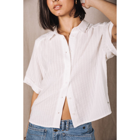 Haut Femme Freeman T Porter CARMELIA Blanc Cloane Vannes 25128537 CV54 10 BLA