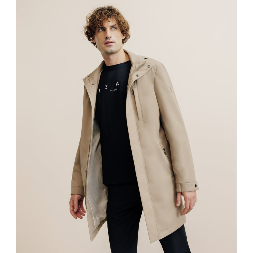 Parka Longue Izac Homme RISE Beige Cloane Vannes MTE25RISE