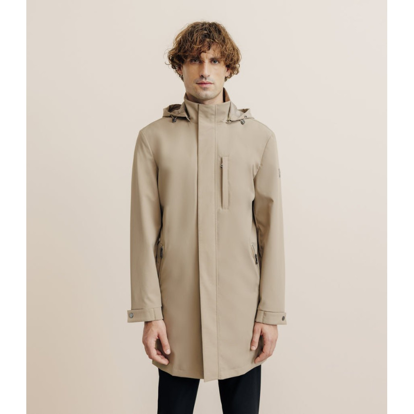 Parka Longue Izac Homme RISE Beige Cloane Vannes MTE25RISE