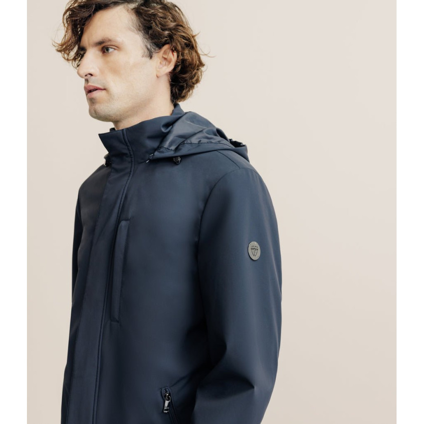Parka Longue Izac Homme RISE Bleu Marine Cloane Vannes MTE25RISE
