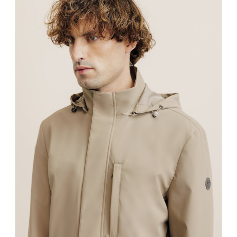 Parka Longue Izac Homme RISE Beige Cloane Vannes MTE25RISE