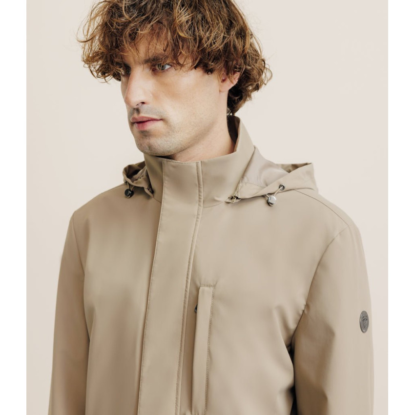 Parka Longue Izac Homme RISE Beige Cloane Vannes MTE25RISE