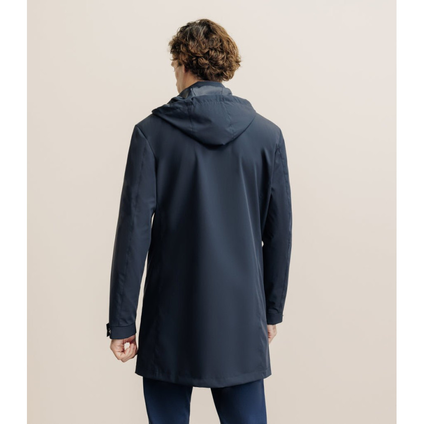 Parka Longue Izac Homme RISE Bleu Marine Cloane Vannes MTE25RISE