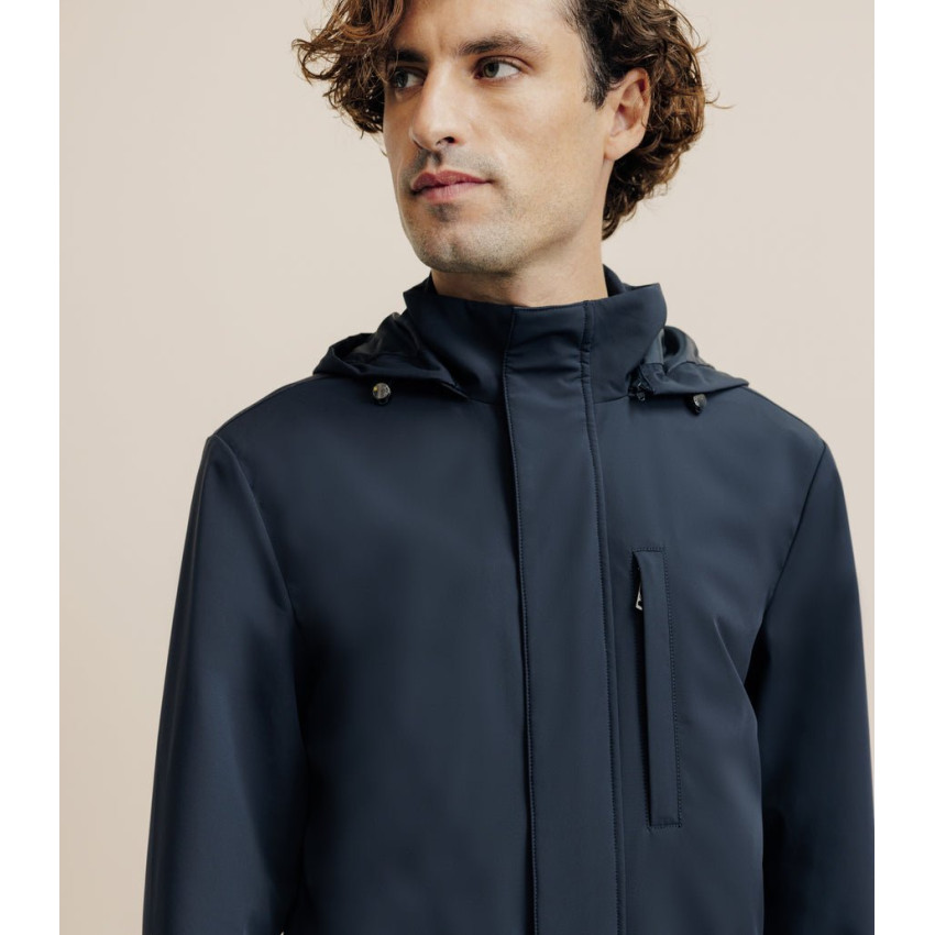 Parka Longue Izac Homme RISE Bleu Marine Cloane Vannes MTE25RISE