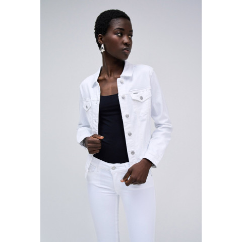 Veste Femme en Jeans Salsa Blanc Cloane Vannes 56000 21009644 001