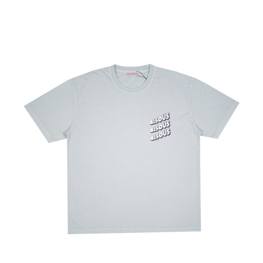 T-Shirt Mixte Bisous Skateboards SONICS Gris Clair Cloane Vannes