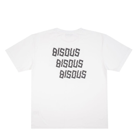 T-Shirt Mixte Bisous Skateboards BISOUS X3 BACK Blanc Cloane Vannes