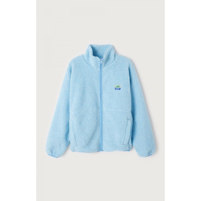 Veste Polaire Femme American Vintage HOKTOWN Bleu Ciel Cloane Vannes HOK16C E25