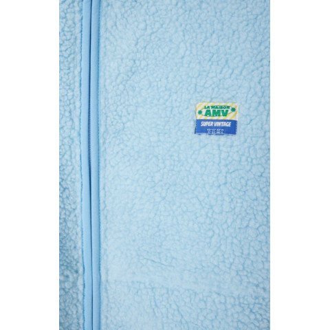 Veste Polaire Femme American Vintage HOKTOWN Bleu Ciel Cloane Vannes HOK16C E25