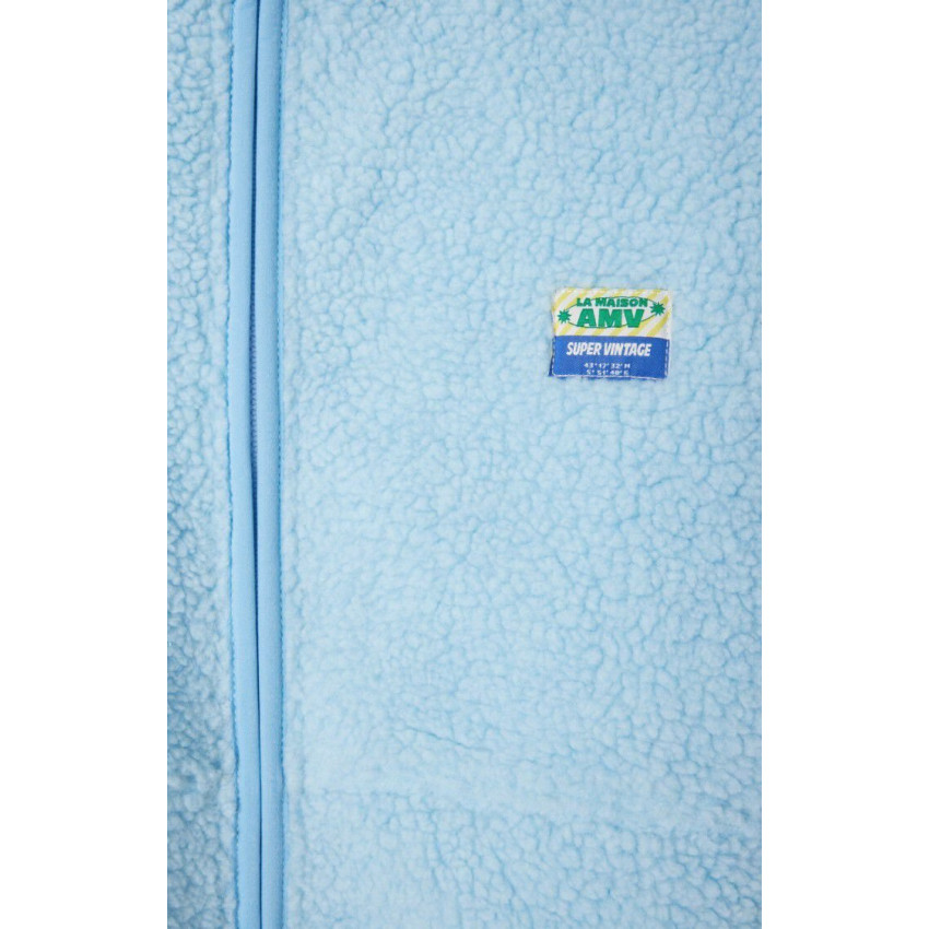 Veste Polaire Femme American Vintage HOKTOWN Bleu Ciel Cloane Vannes HOK16C E25