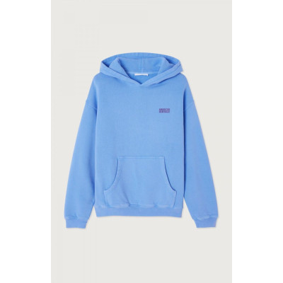 Sweat à Capuche American Vintage Femme IZUBIRD Bleu Ciel Cloane Vannes IZU03DE25