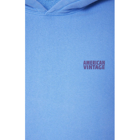 Sweat à Capuche American Vintage Femme IZUBIRD Bleu Ciel Cloane Vannes IZU03DE25