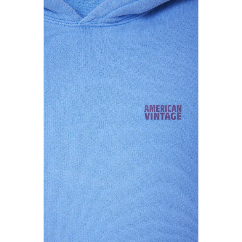 Sweat à Capuche American Vintage Femme IZUBIRD Bleu Ciel Cloane Vannes IZU03DE25