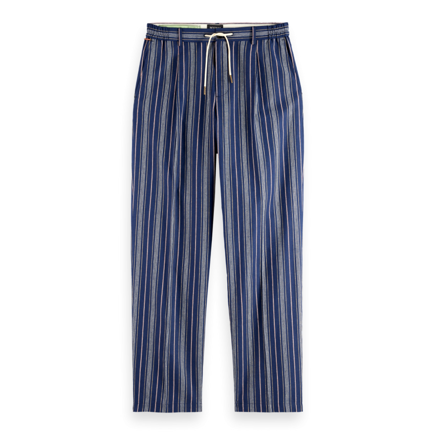 Pantalon Homme Scotch & Soda PLEATED Bleu Marine Cloane Vannes 179988 401