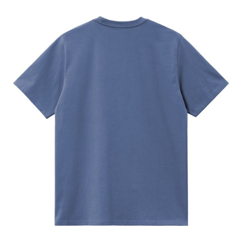 T-Shirt Homme Carhartt Wip AMERICAN SCRIPT Bleu Cloane Vannes I029956 976
