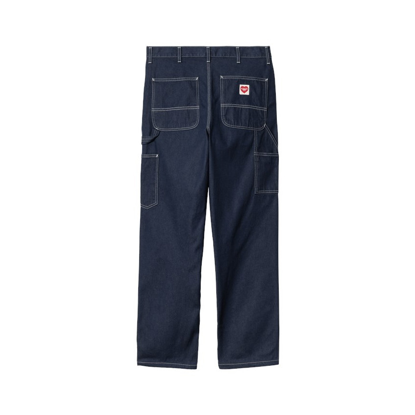 Jean Homme Carhartt Wip SINGLE KNEE Denim Dark Cloane Vannes I034864 01 02