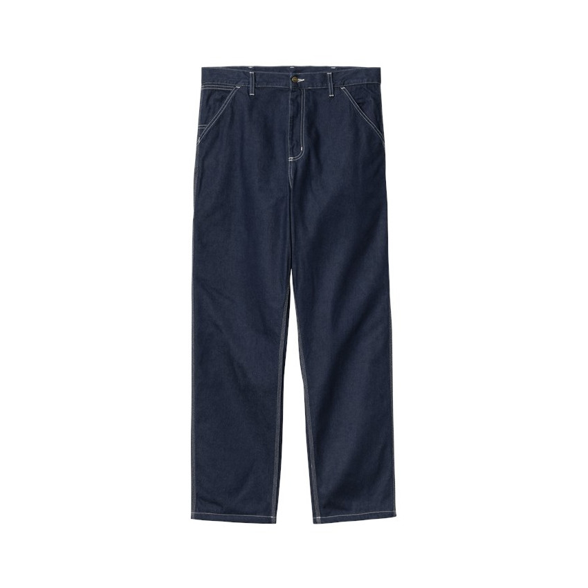 Jean Homme Carhartt Wip SINGLE KNEE Denim Dark Cloane Vannes I034864 01 02