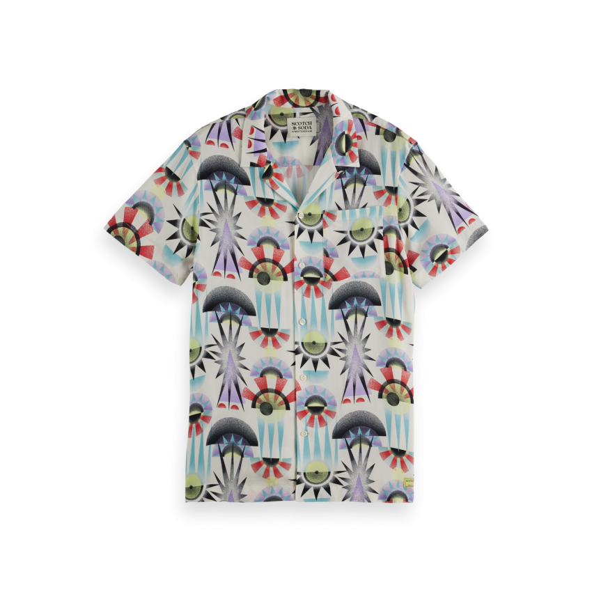 Chemise Manches Courtes Scotch & Soda Homme AOP Multicolore Cloane Vannes 180486 101