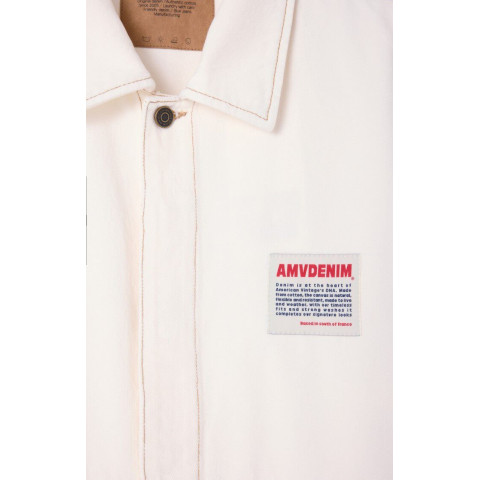 Veste en Jean Homme American Vintage JOZASTREET Crème Cloane Vannes MJOZ16A E25