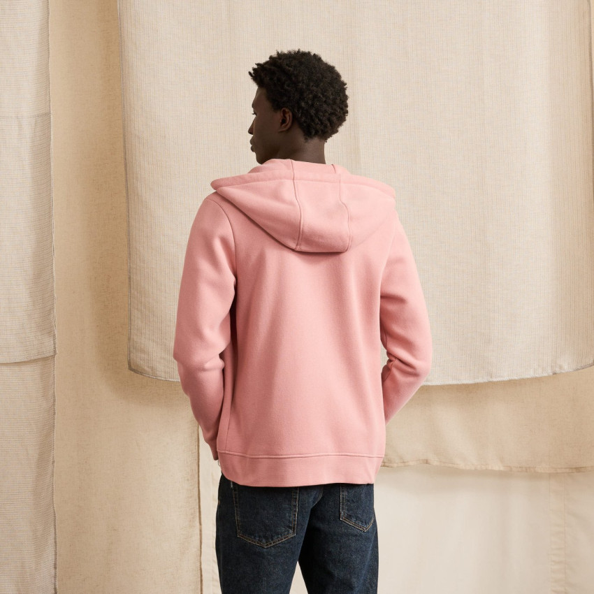 Sweat Zippé Faguo Homme MESNIL Rose Cloane Vannes S25SW0103 PIN10