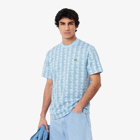 T-Shirt Homme Lacoste MONOGRAMME Bleu Cloane Vannes TH2831 HID