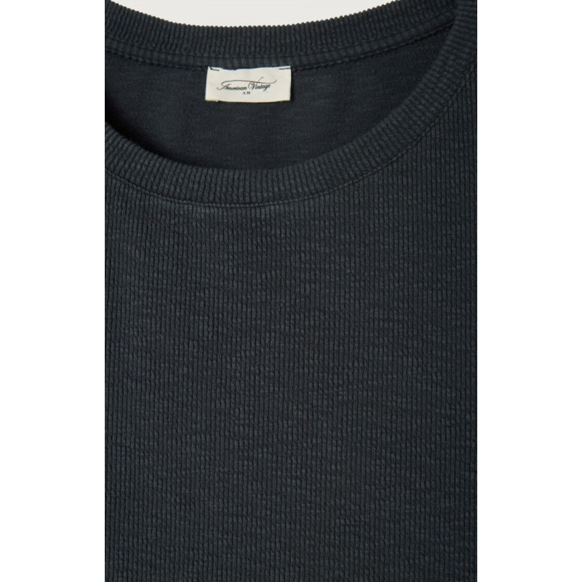 T-Shirt Manches Longues American Vintage Femme YRUKI Anthracite Cloane Vannes YRU02A E25