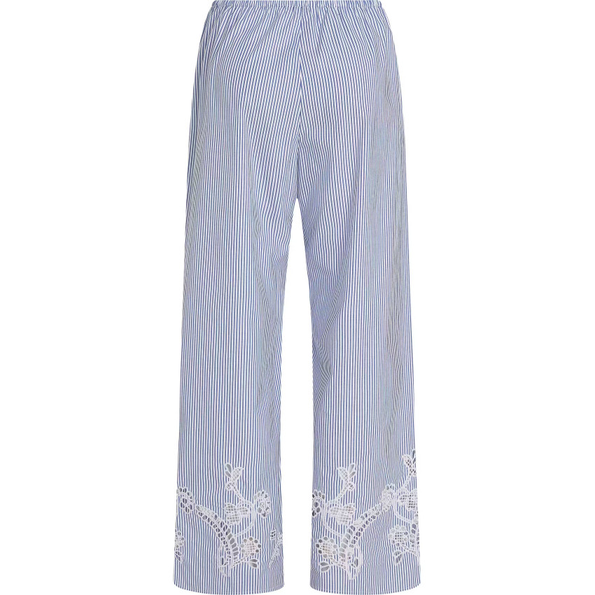 Pantalon Femme Tommy Hilfiger  BRODERIE ANGLAISE Bleu Ciel Cloane Vannes WW0WW46108 0Y9