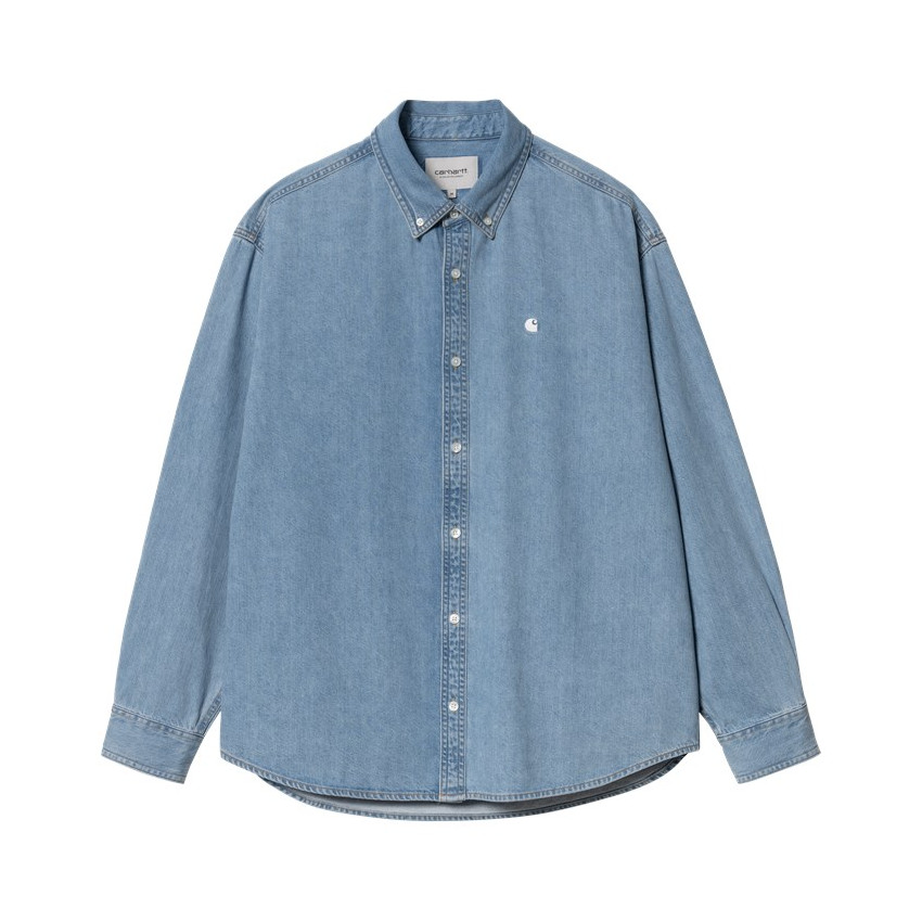 Chemise Homme Carhartt Wip LUCAS Denim LT Cloane Vannes I034525 01 35