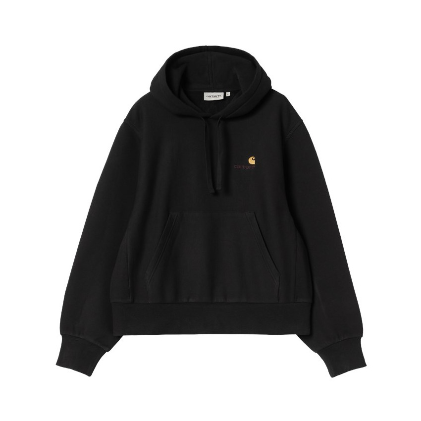 Sweat à Capuche Femme Carhartt Wip AMERICAN SCRIPT Noir Cloane Vannes I033650 89