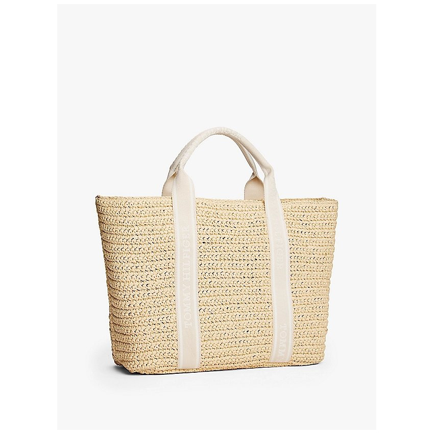 Sac à Main Femme Tommy Hilfiger SPRING LOGO TOTE Beige Cloane vannes