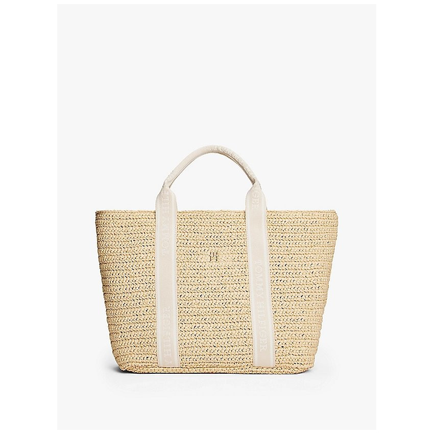 Sac à Main Femme Tommy Hilfiger SPRING LOGO TOTE Beige Cloane vannes