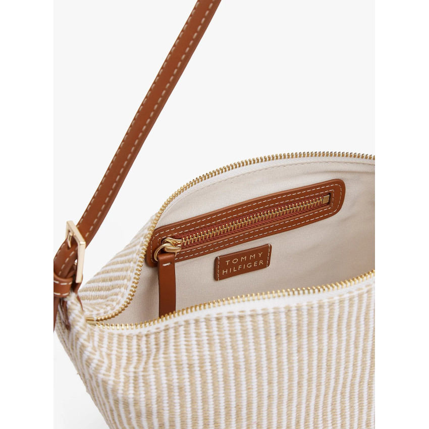 Sac à Main Femme Tommy Hilfiger PREMIUM BEACH Ecru Cloane Vannes AW0AW17177 0F4