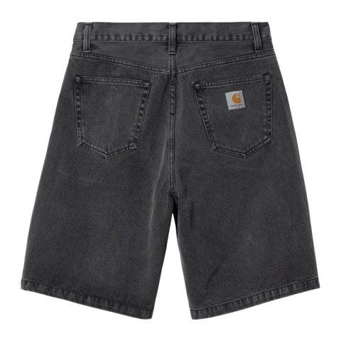 Short en Jean Carhartt Wip Homme LANDON Noir Délavé Cloane Vannes I030469 89 60