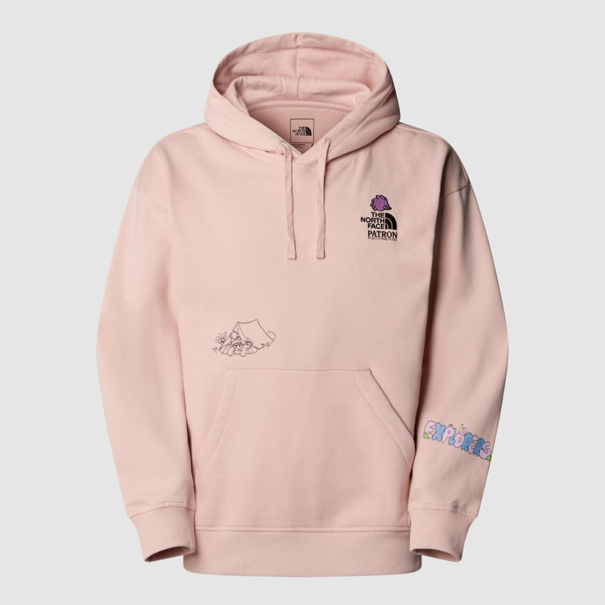 Sweat à Capuche Homme The North Face MOUNTAIN CLEANUP Rose Cloane Vannes NF0A8C2V