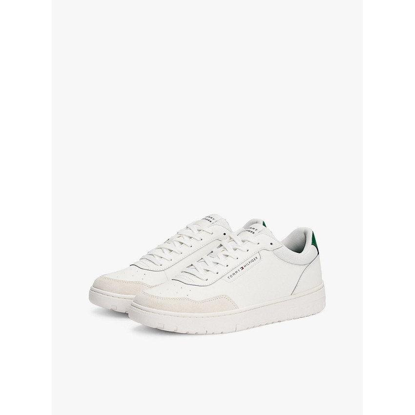 Baskets en Cuir Tommy Hilfiger Homme CORE Ecru Cloane Vannes FM0FM05467 YBL