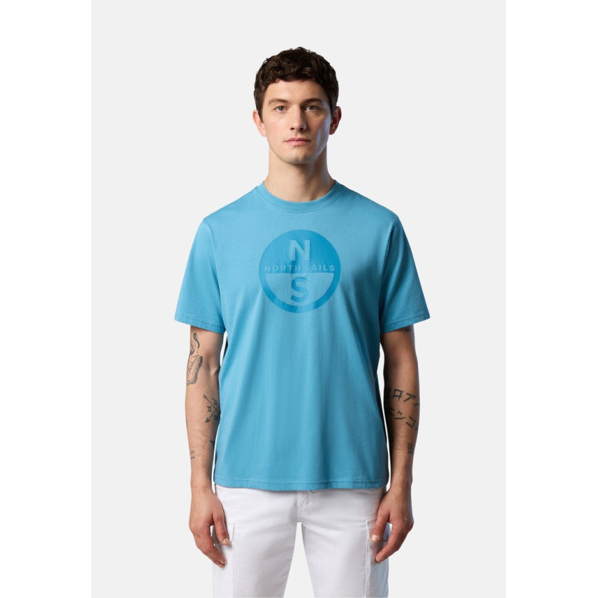 T-Shirt Homme North Sails BASIC Turquoise Cloane Vannes 692972