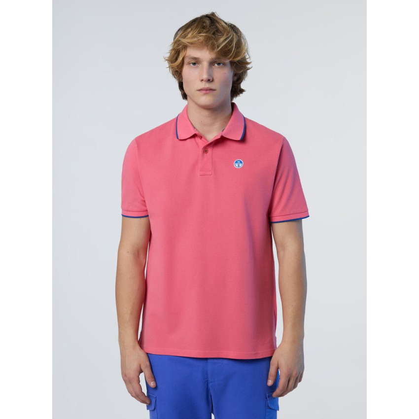 Polo Homme North Sails BASIC Fuschia Cloane Vannes 692452