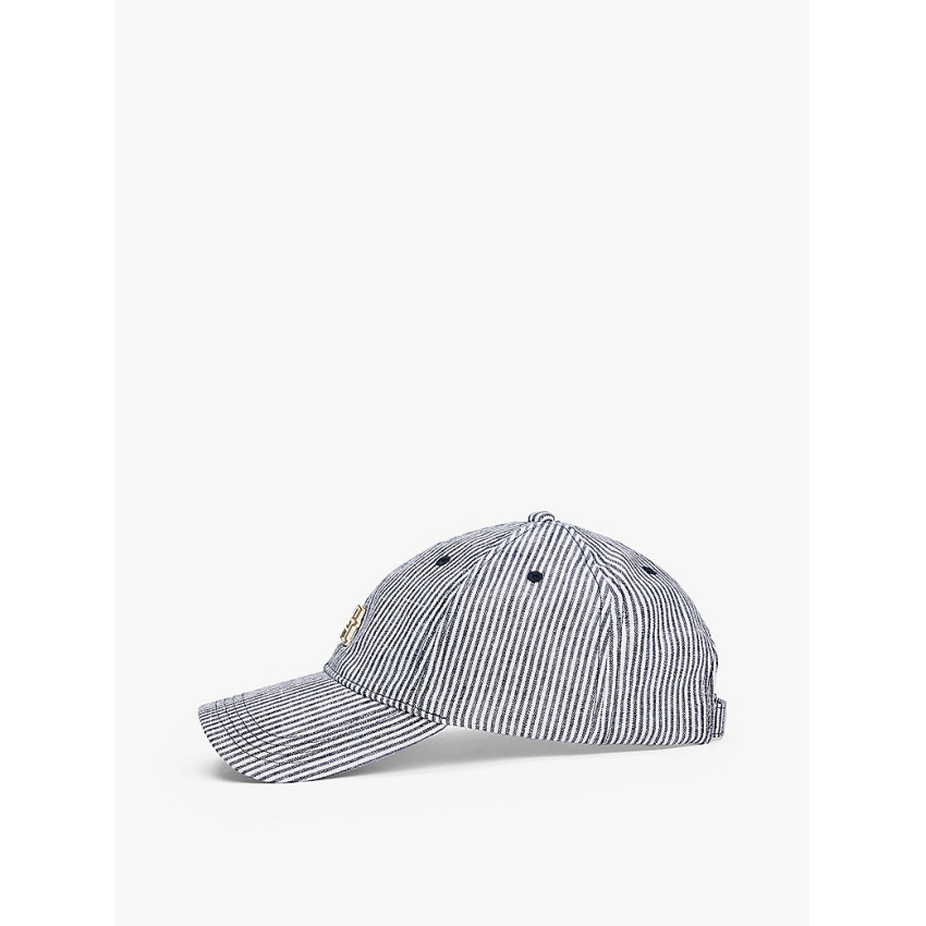 Casquette en Lin Femme Tommy Hilfiger PREMIUM BEACH Bleu Marine Cloane Vannes AW0AW17141
