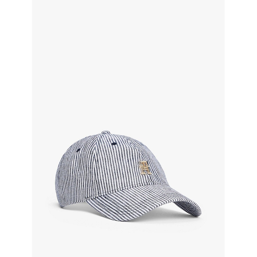 Casquette en Lin Femme Tommy Hilfiger PREMIUM BEACH Bleu Marine Cloane Vannes AW0AW17141