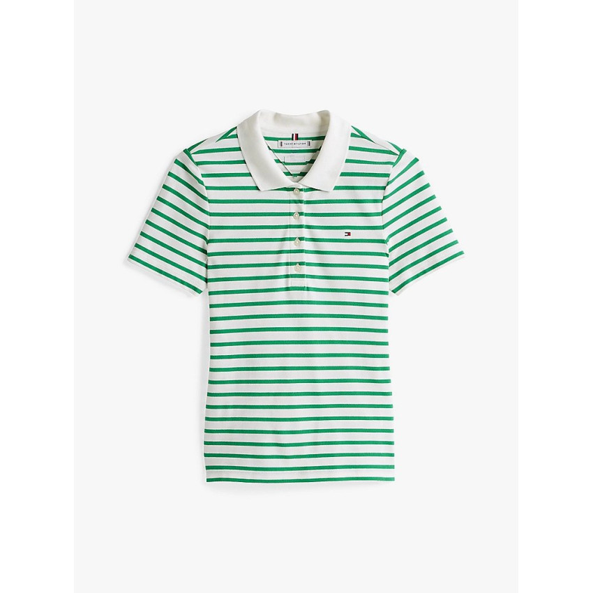 Polo Femme Tommy Hilfiger COLLECTION 1985 Vert Cloane Vannes WW0WW43225